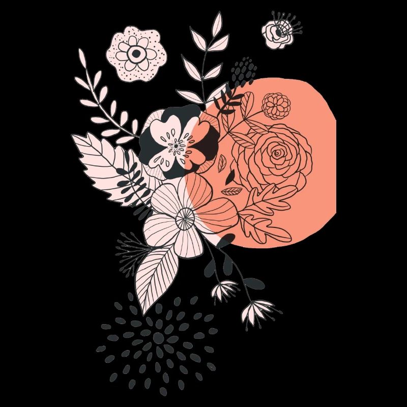 Julibel.Design /// Pastelflower design red circle