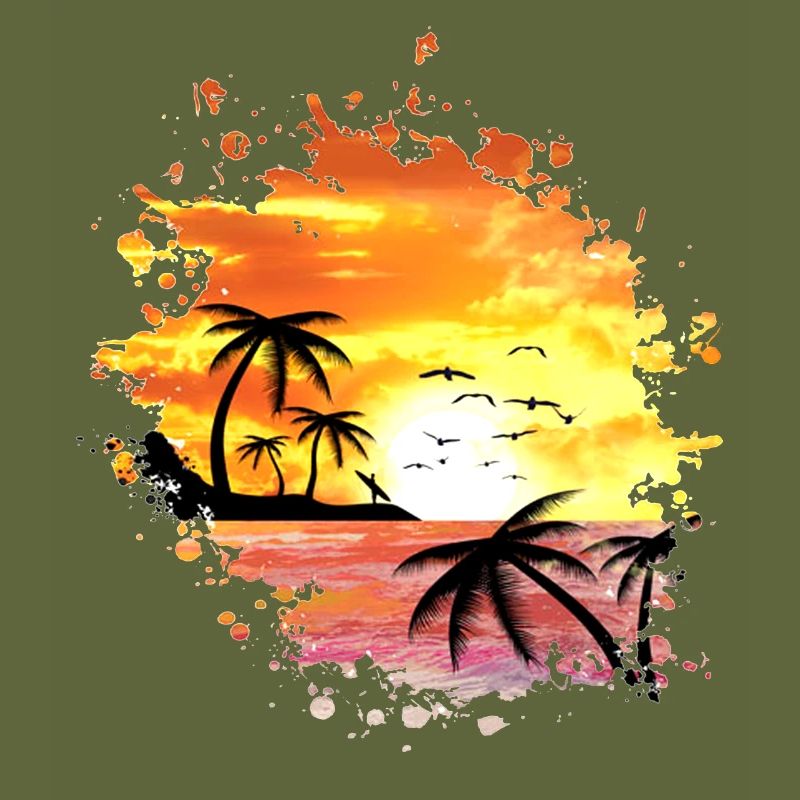 COUCHER DU SOLEIL, vacances, plage, sunset, sun