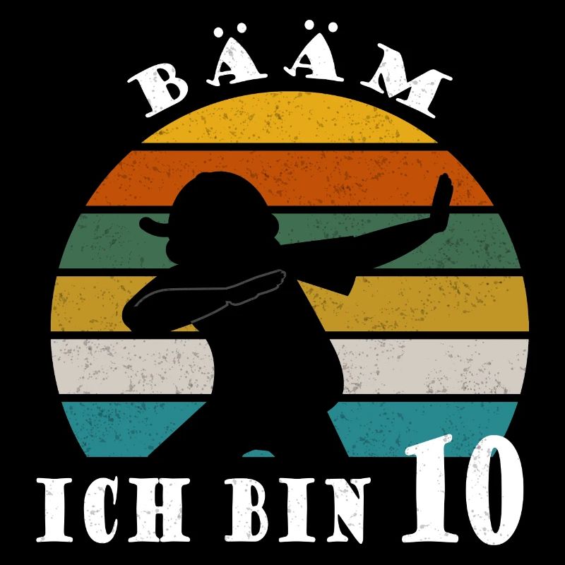 Kinder Dabbing Geburtstagsshirt 10 Jahre