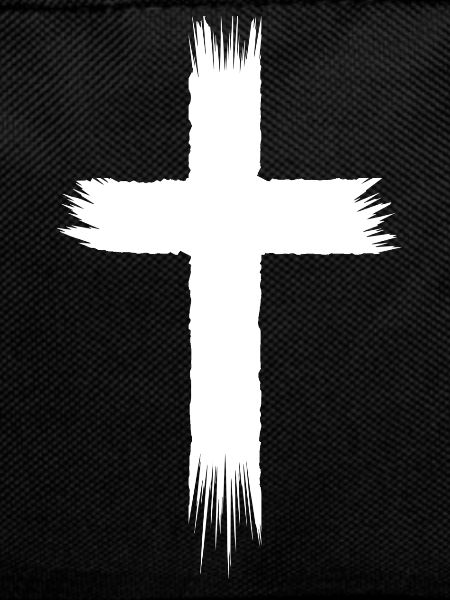 Cross in white