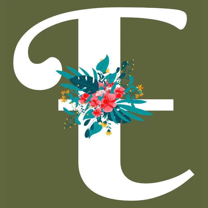 letter E flowered