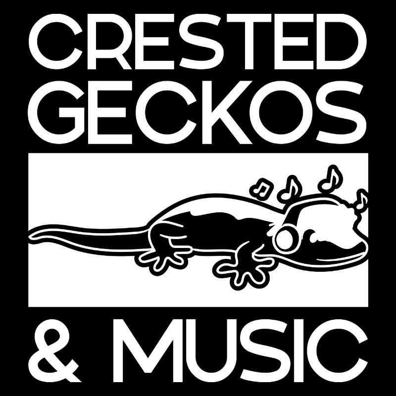Crested Geckos Music Notes Musician Exotic Animal