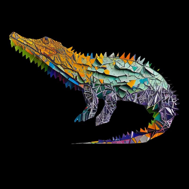 Origami Crocodile