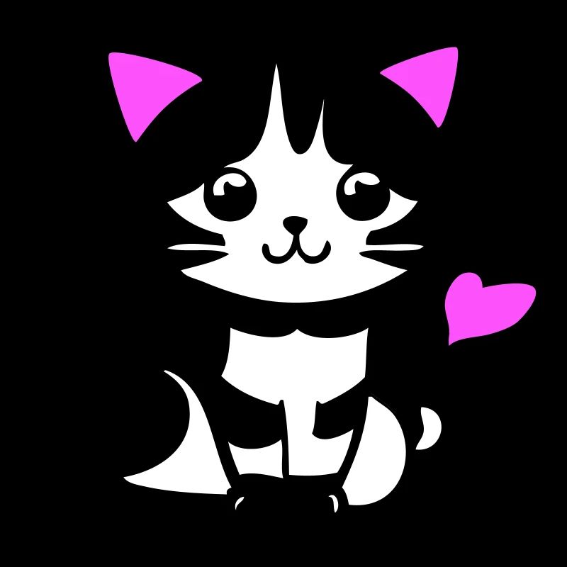 Chat mignon dans la bande dessinée