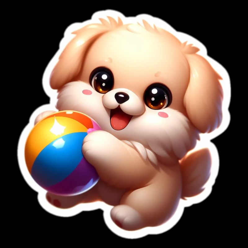 Puppy playing
