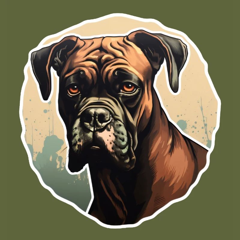 Boxer head interested