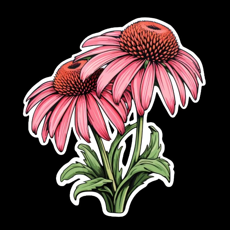 Échinacée 2 Fleurs