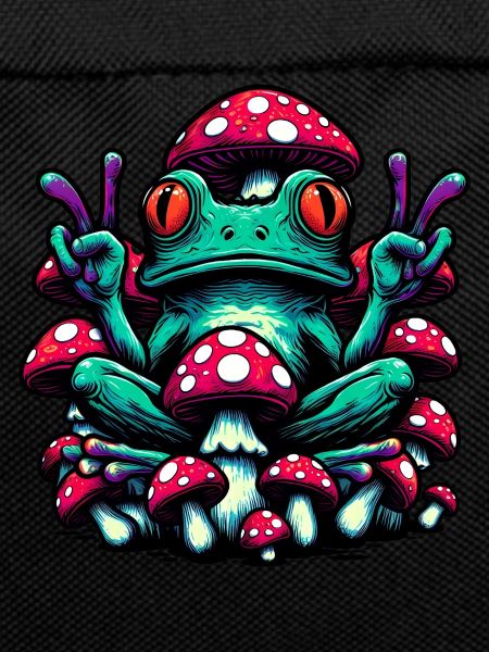 Frog with toadstool