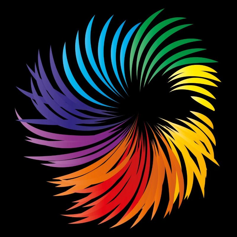 Wirbel Regenbogen