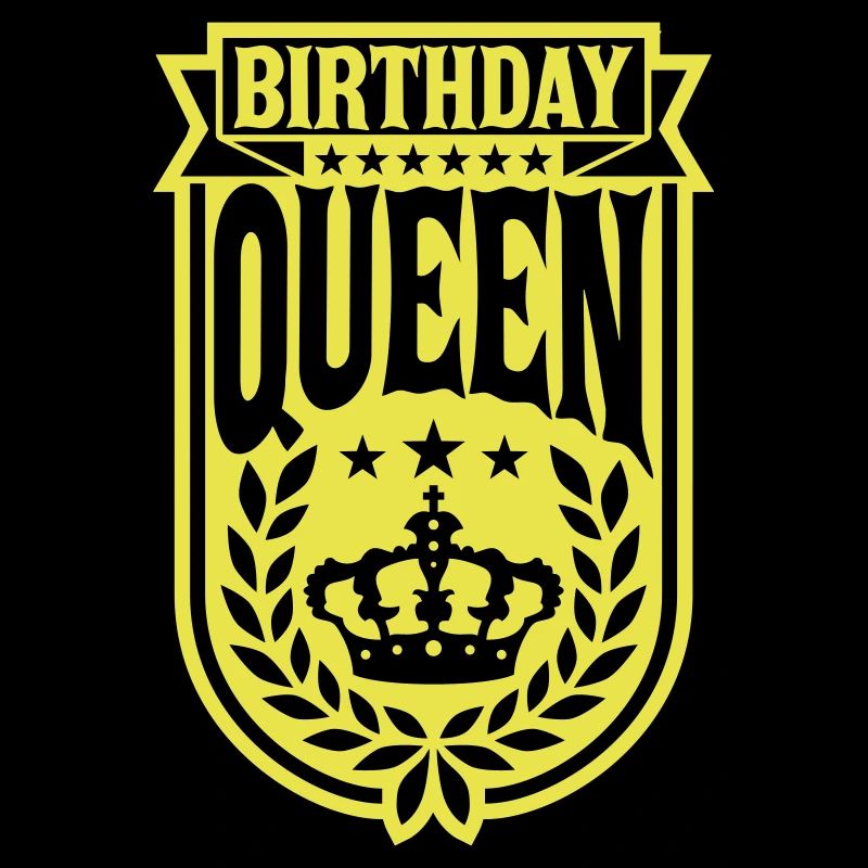 Birthday Queen Party Logo