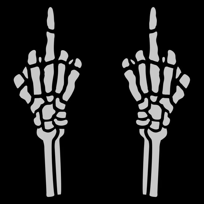 Geste 2 Hände Mittelfinger