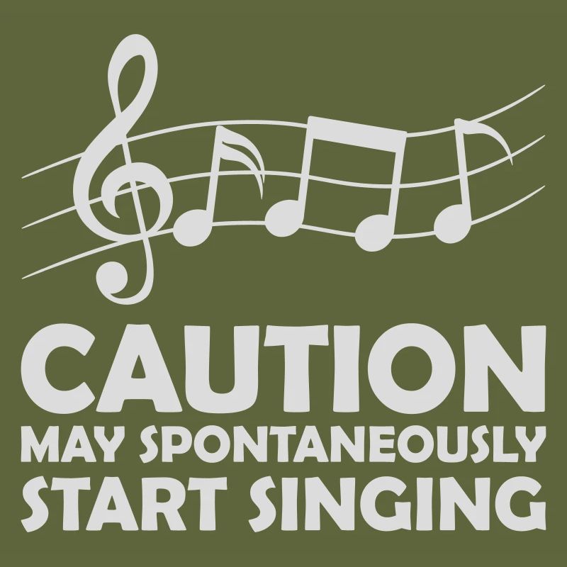 may spontaneously start singing