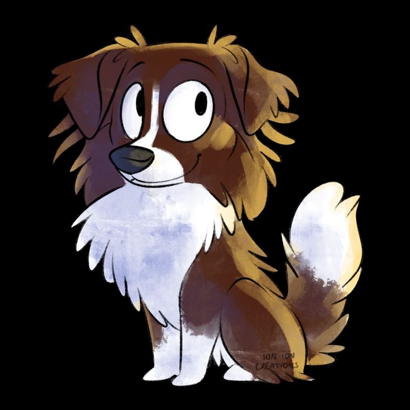Chibi Australian Shepherd - Red