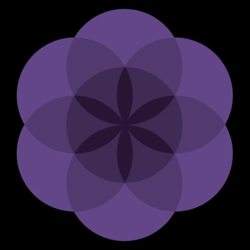 violette Lebensblume