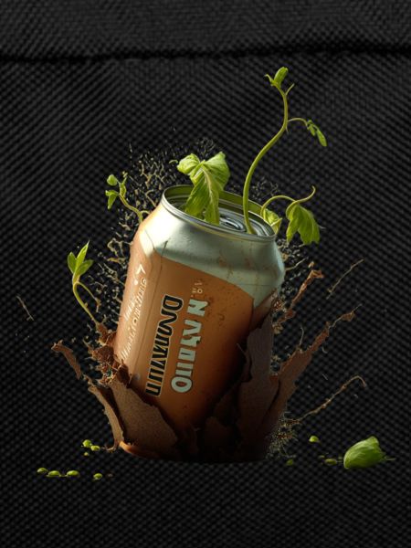Hops and craft beer cans