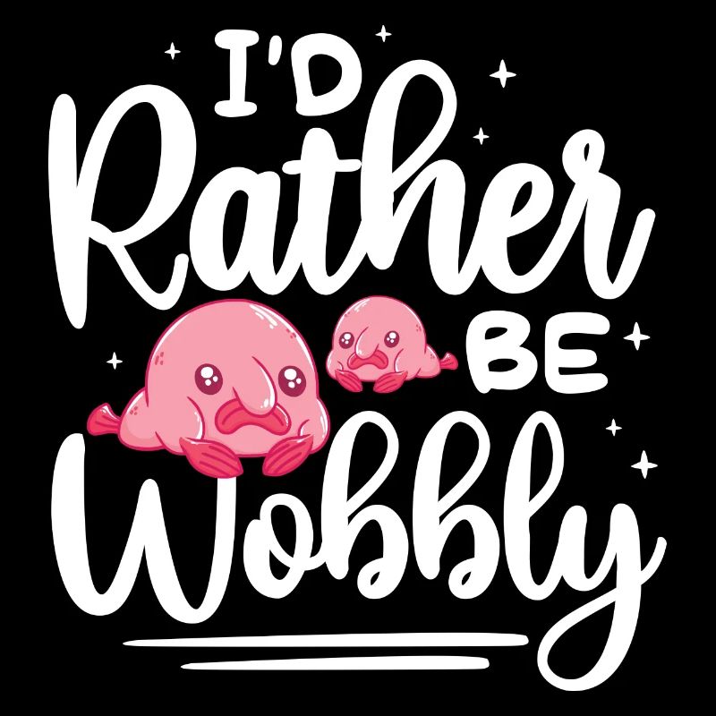 Id rather be wobbly Design for a jokes enthusiast
