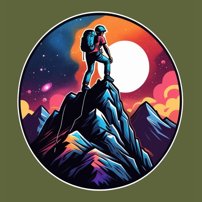 Climbing - Moon - Space