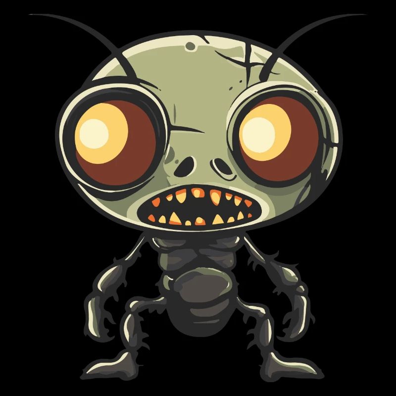 Fourmi Halloween Drôle Zombie
