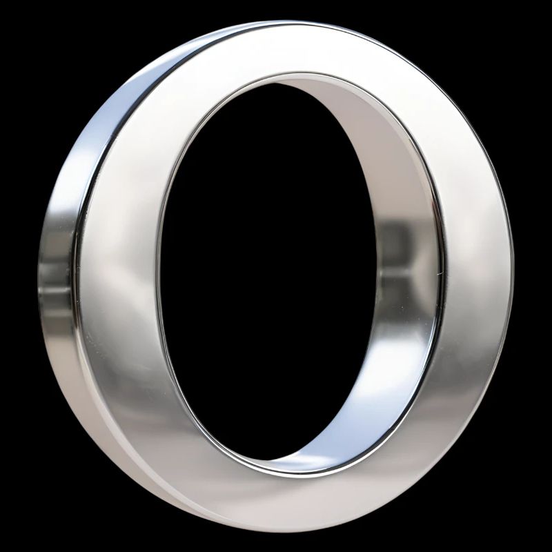 Chrome ,, O " Metallic