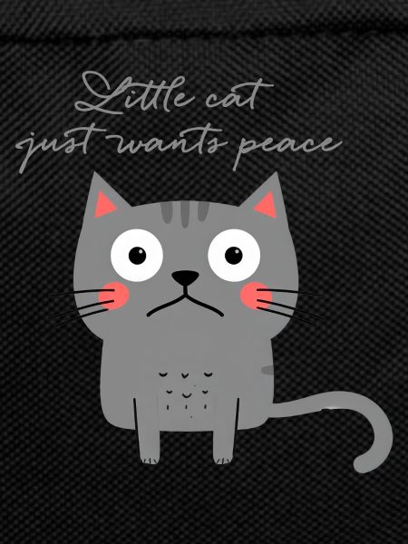 Cat, Sad, Overwhelmed, Peace, Illustration