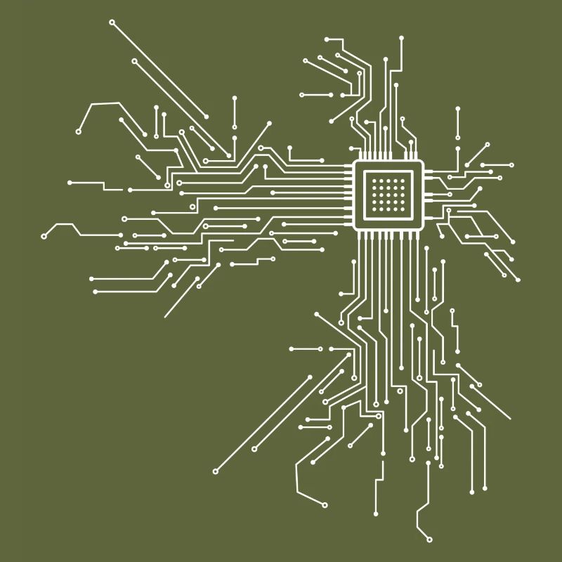 Circuit imprimé à puce avec conception d'ordinateur CPU