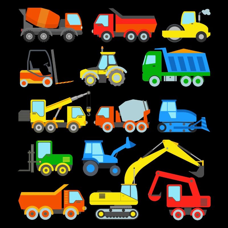 Construction sites Vehicles Excavators