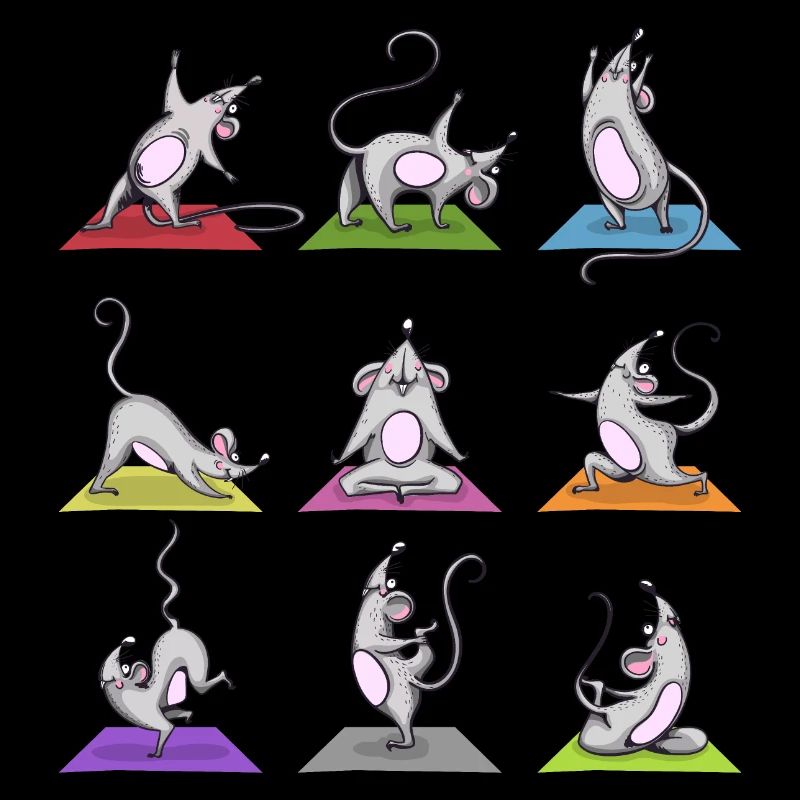 Yoga Mice Pose Meditation Relaxation