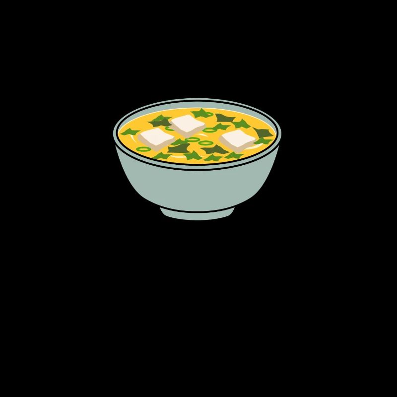 Essen Sie lieber Miso-Suppe Japanisches Essen Chef