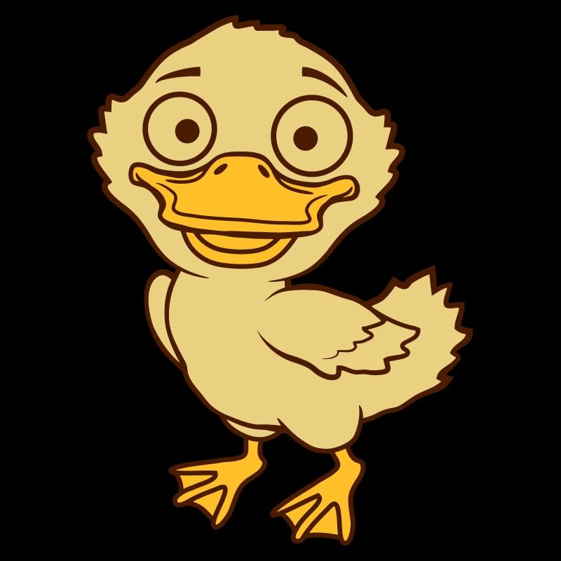 Cute little comic ducklings