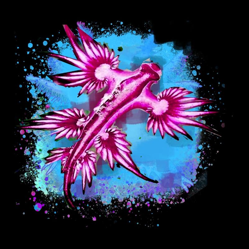 blue draggon,blue glaucus,Blaue Ozeanschnecke