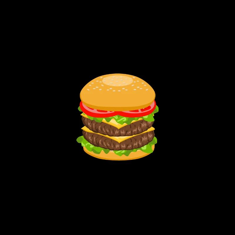 Hamburger Squad Burger Team mit lustigem Zitat