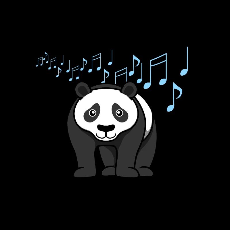 Eucalyptus Panda Bear Music Notes Musician Clef