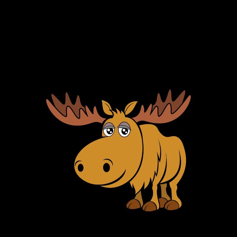 Umarme mich, süßes Wildtier, Elch, Hirsch,