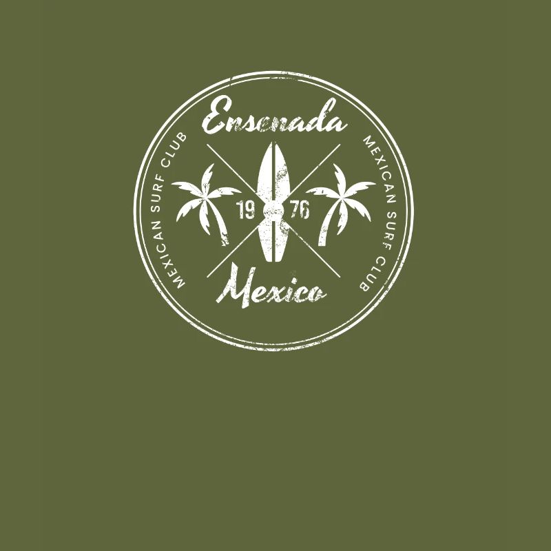 Retro Ensenada Mexico Beach Vacation Souvenir