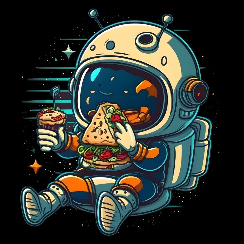Cute astronaut