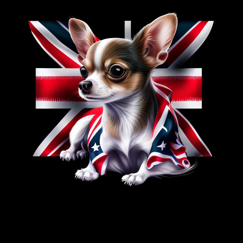 Chihuahua - Grande-Bretagne Angleterre Drapeau