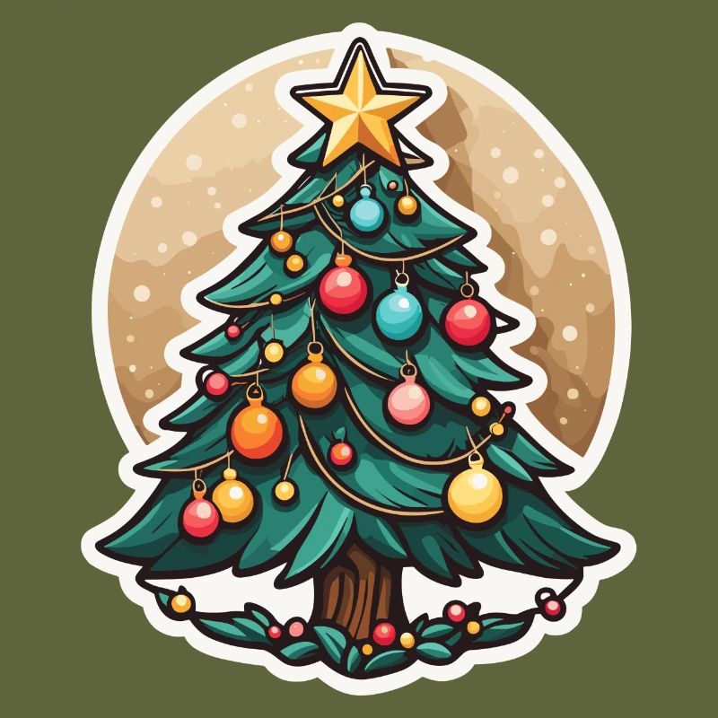 Christmas Tree Drawing Christmas