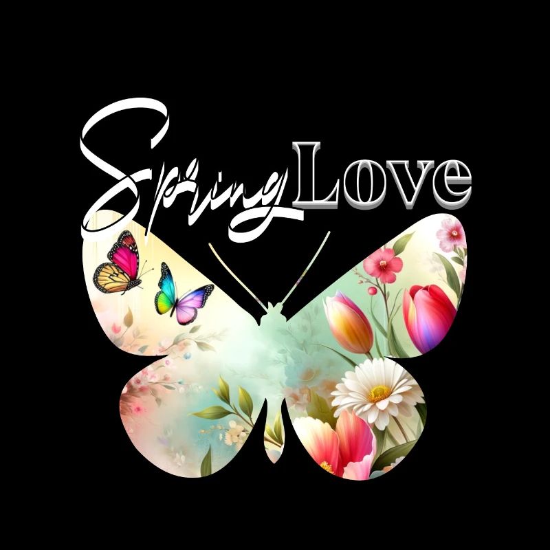 Spring Love - Modisches Frühlings T-Shirt Design