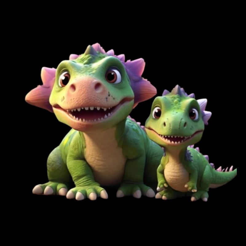 2 kid-friendly dinosaur friends