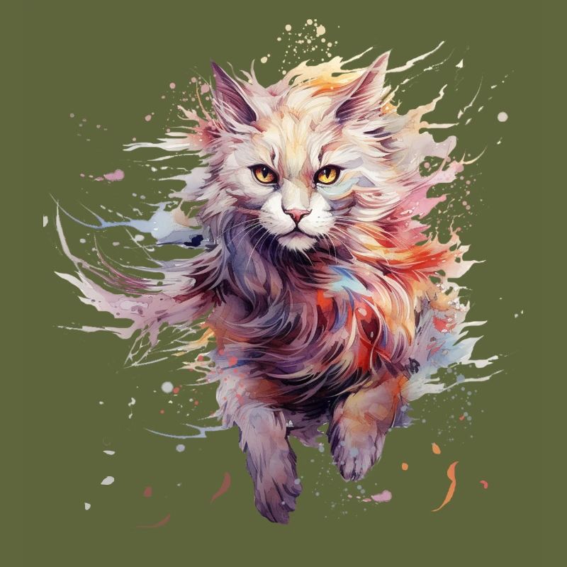 Furchtlose Katze