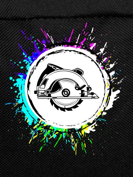 Hand Circular Saw Symbol Silhouette