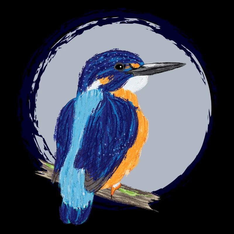 Nettes Design mit einem Eisvogel III