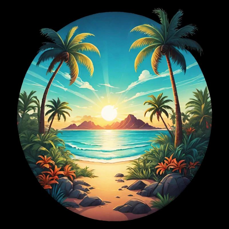 On the beach