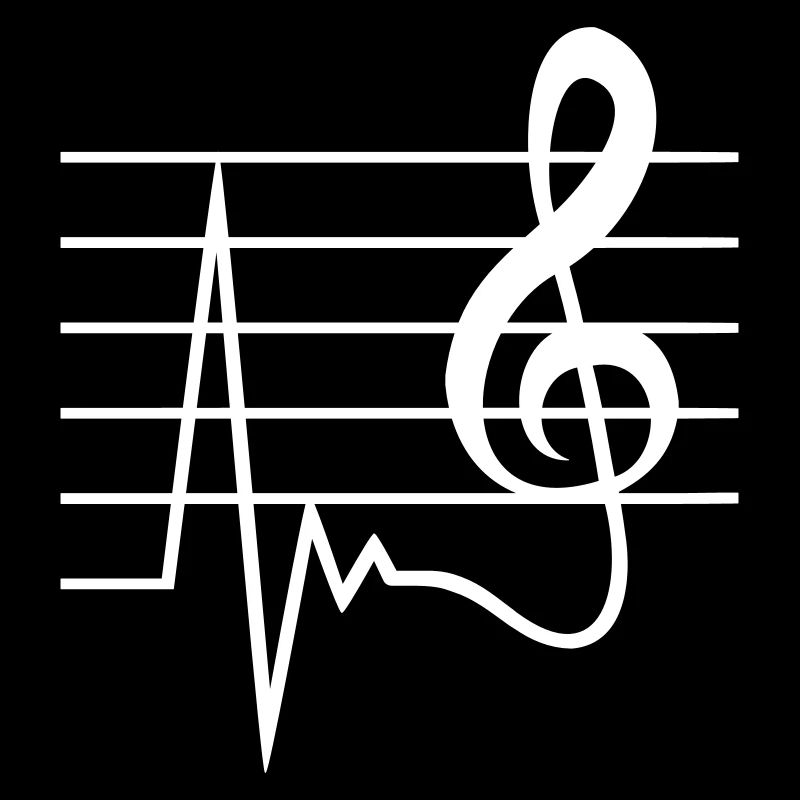 Musik Notenschlüssel Puls Frequenz Note Herzschlag