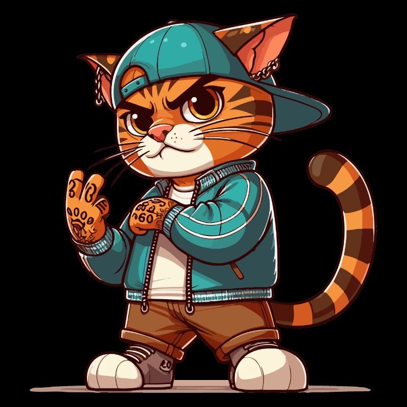 Cat Brat: V-sign