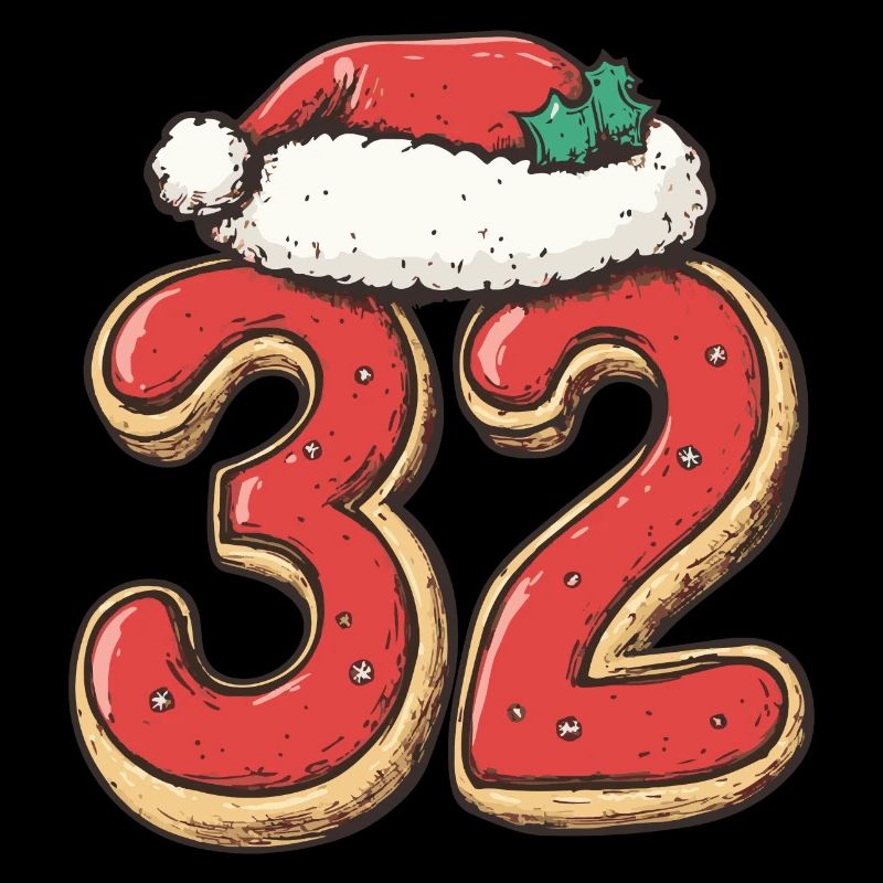 Biscuit de Noël à 32 chiffres
