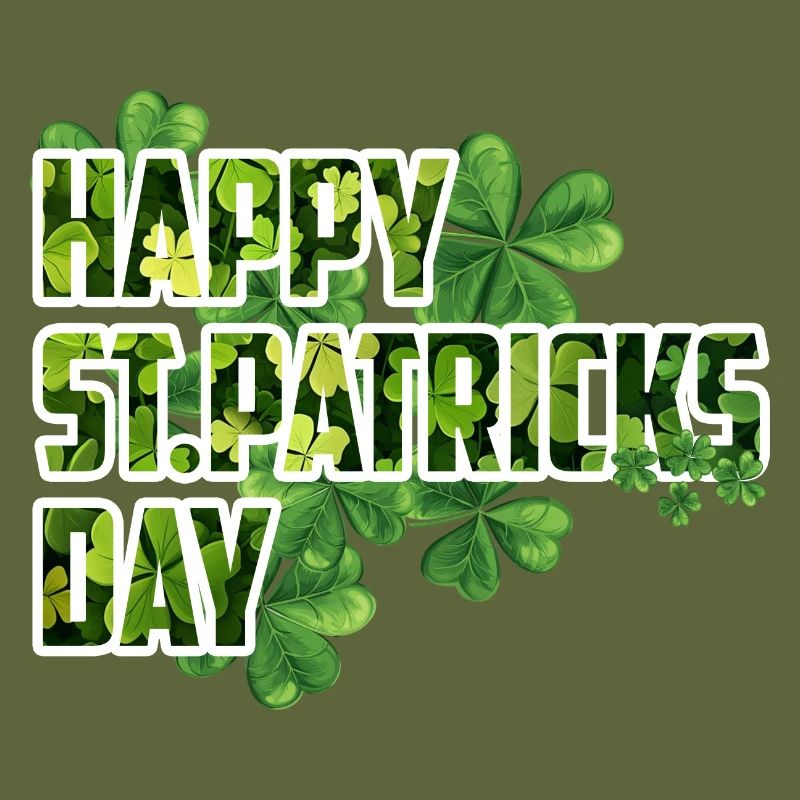 Joyeuse Saint-Patrick - Shamrock Design