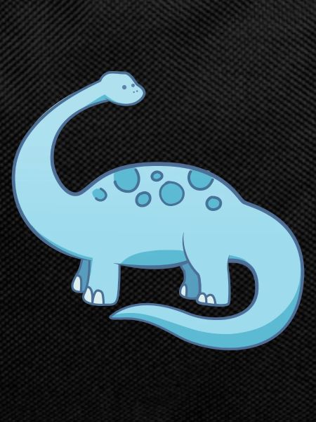 Cute little blue dinosaur