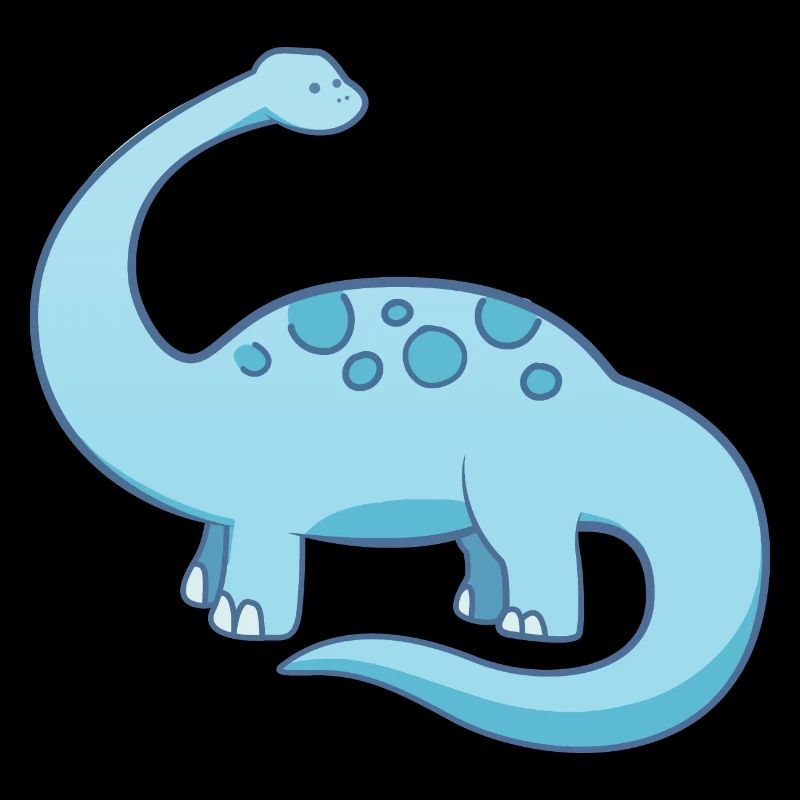 Süßer kleiner blauer Dinosaurier