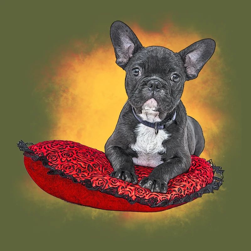 Frenchie cushion
